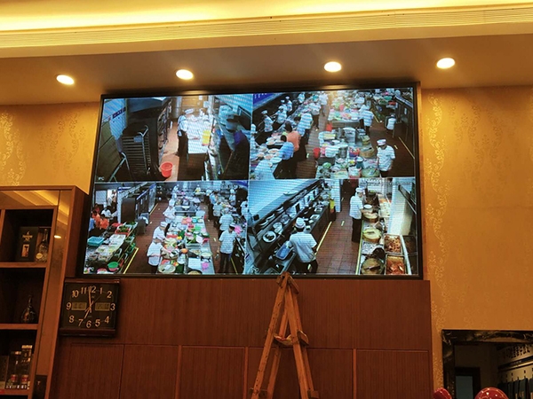 2018年10月廣東東莞5平方室內(nèi)p4酒店監(jiān)控LED顯示屏