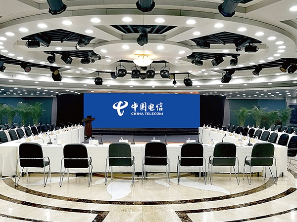 上海會(huì)議室led顯示屏成功案例GP3模組