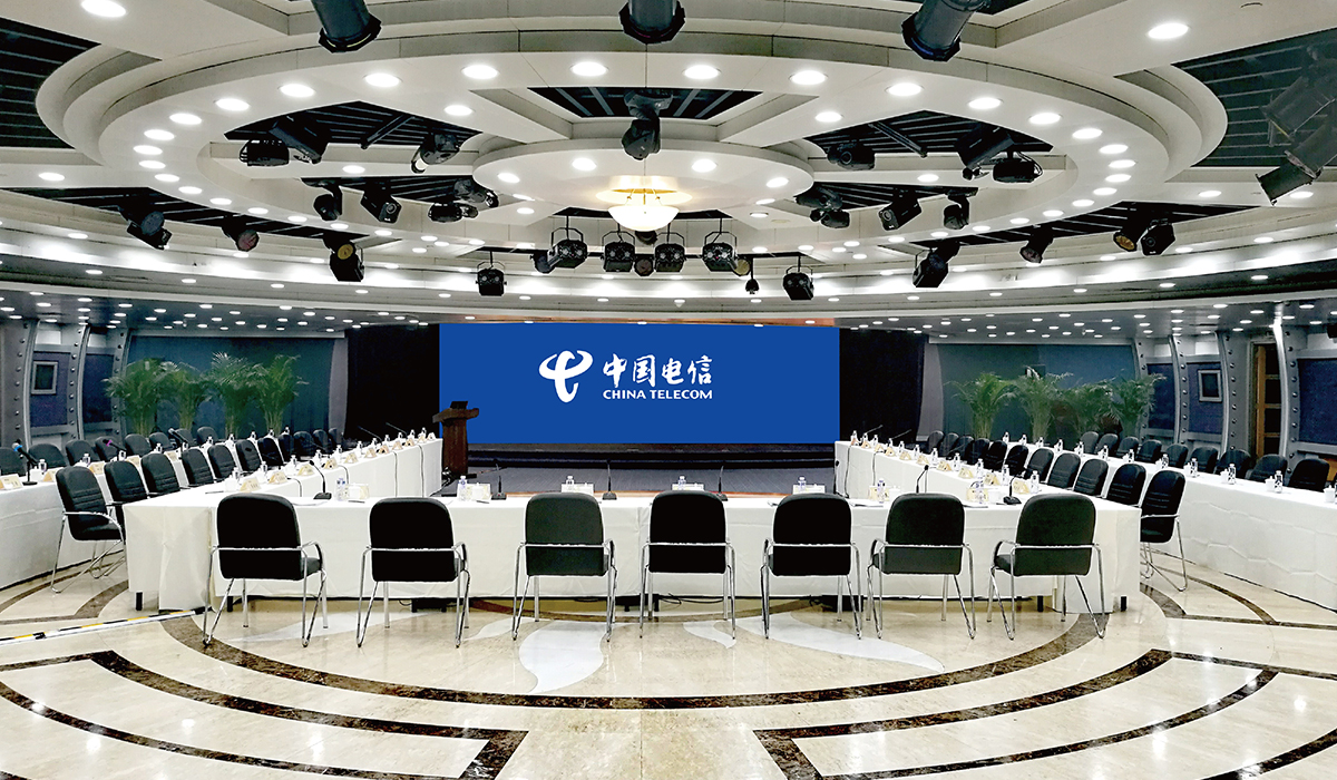 上海會議室led顯示屏成功案例GP3模組
