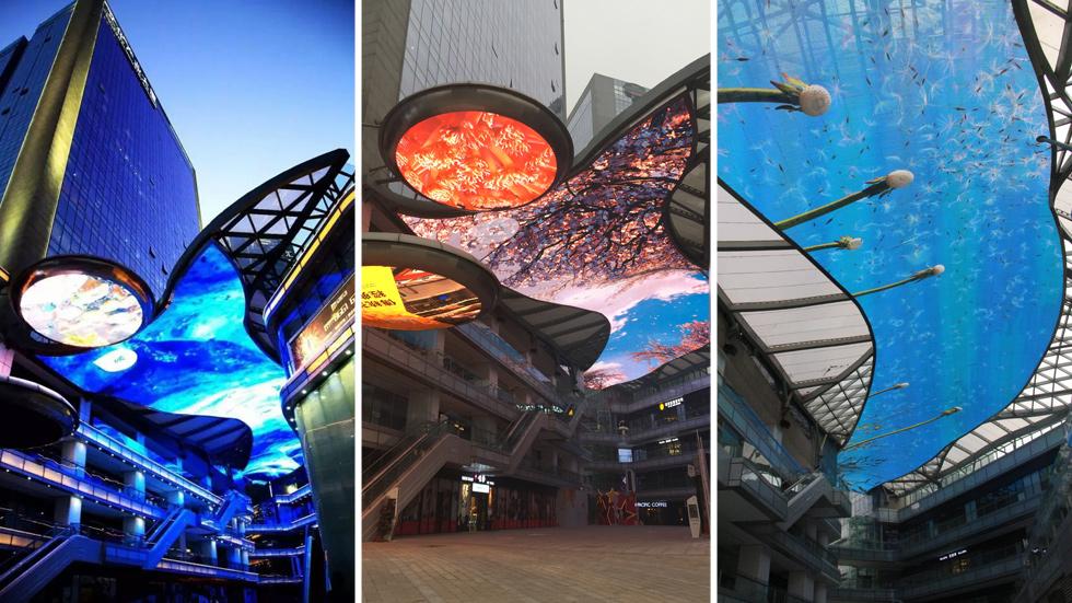 戶外天幕屏led顯示屏成功案例